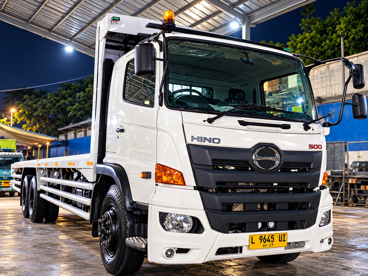 Truk flatbed — dokumentasi armada AMS
