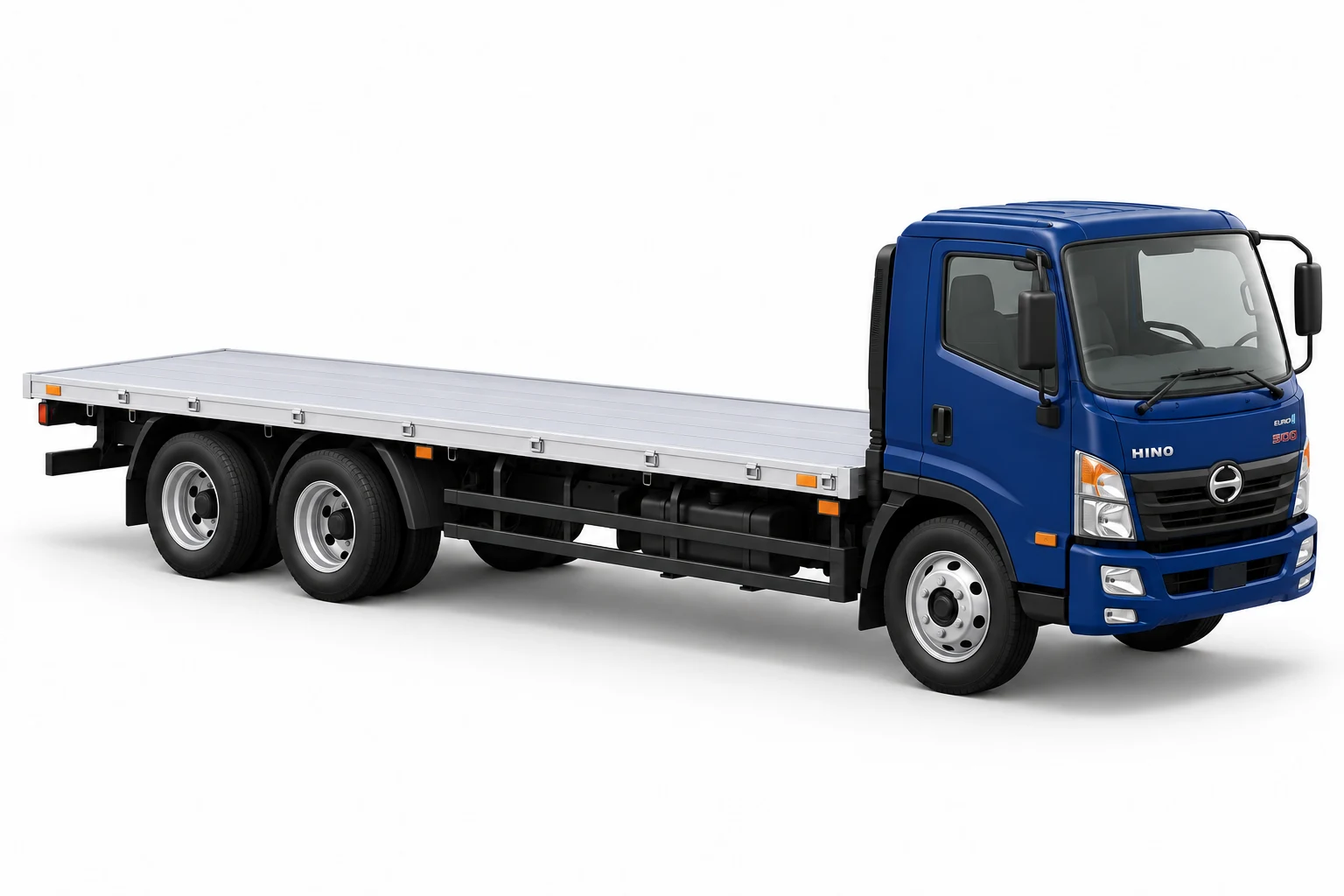 Ilustrasi 3D Flatbed / Losbak Tronton